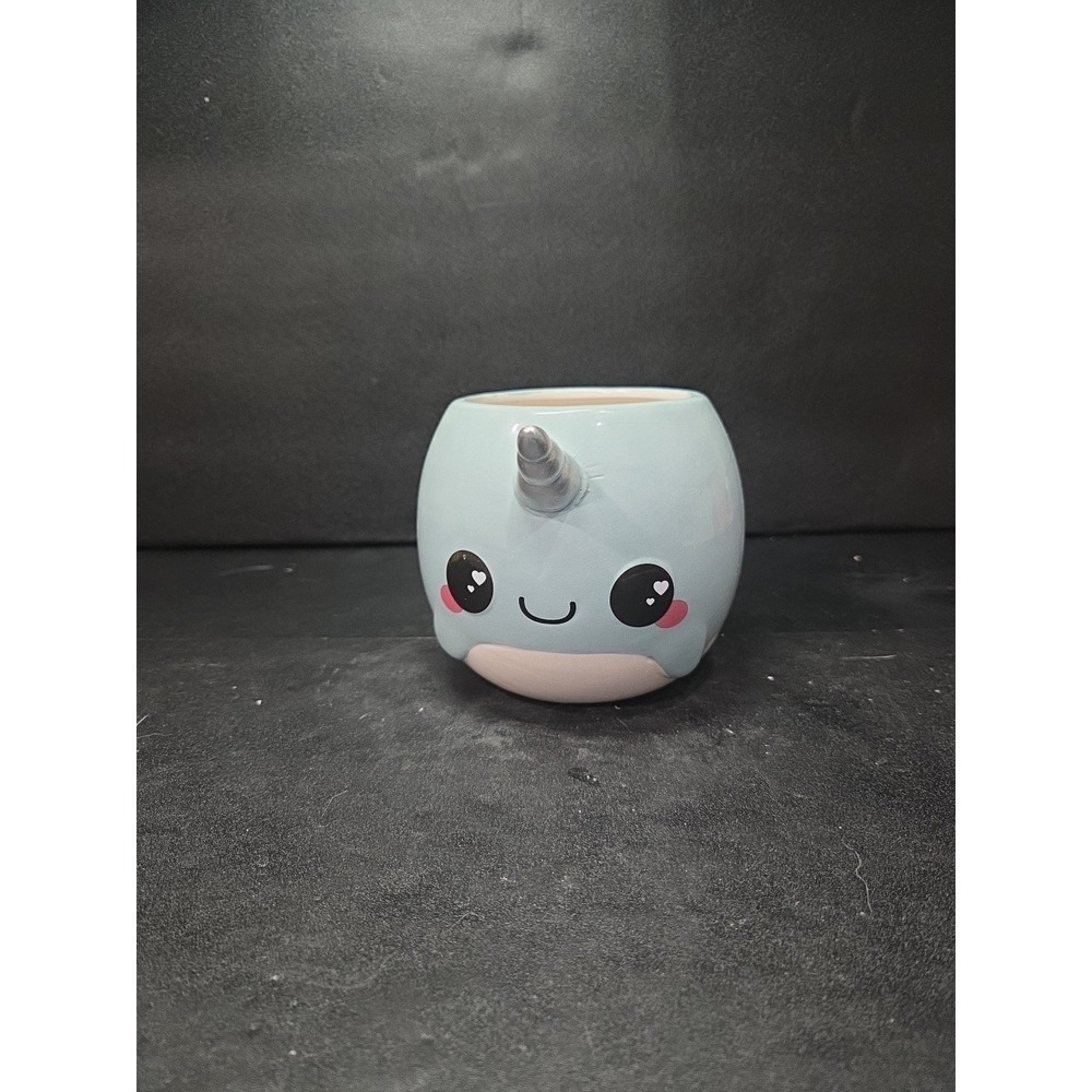 Narwhal Unicorn Mug, Blue Silver Sea Mug, Glitter Galaxy‎ Seven 20, Coffee Cup